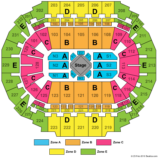 CHI Health Center Omaha George Strait Zone Seating Chart
